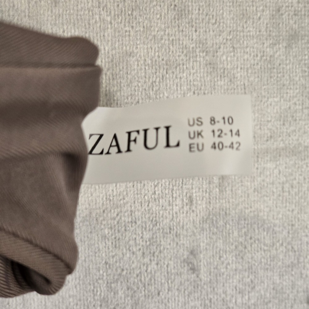 Zaful Bikini Set Size Large Brown Cut Out Tie High Waisted Cheeky‎ Swimsuit - Picture 5 of 6